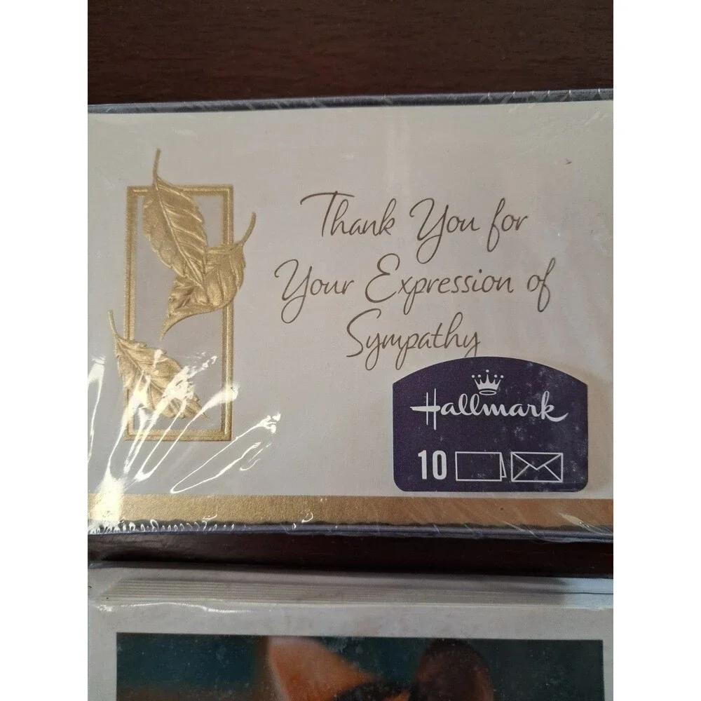 20 Hallmark Cards, Sympathy And Blank  Notecards with Envelopes NEW SEALED